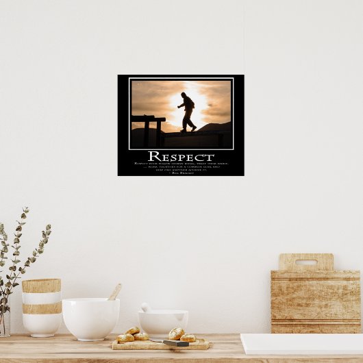 respect poster (Keuken)