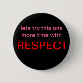 respect ronde button 5,7 cm (Voorkant)