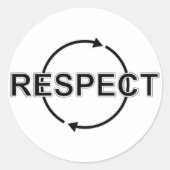 respect ronde sticker (Voorkant)