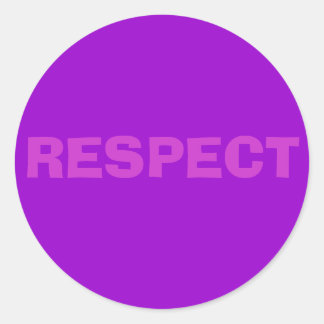 RESPECT RONDE STICKER