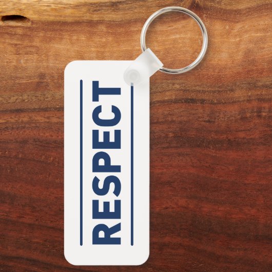 respect sleutelhanger (Achterkant)