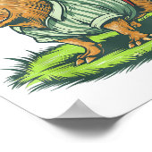 Respect The Capybara - Funny Photo Rodent Capibara Poster (Hoek)