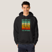 Respect The Capybara Whisperer Wildlife  Animal Ro Hoodie (Voorkant volledig)