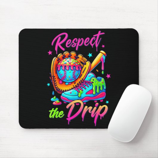 Respect The Drip Cool Ice Cream Drip Style For Boy Muismat (Met muis)