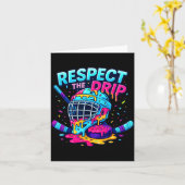 Respect The Drip Ice Hockey Stick & Puck Dripn Kaart (Gele Bloem)