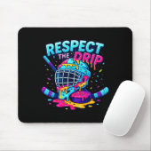Respect The Drip Ice Hockey Stick &amp; Puck Dripn Muismat (Met muis)