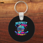 Respect The Drip Ice Hockey Stick &amp; Puck Dripn Sleutelhanger (Voorkant)