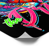 Respect The Drip Sketll Ice Cream Drip With Sprink Poster (Hoek)