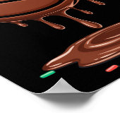 Respect The Drip Sketll Strooisel Chocolade Crème Poster (Hoek)