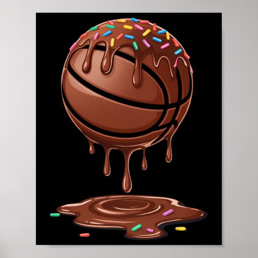 Respect The Drip Sketll Strooisel Chocolade Crème Poster (Voorkant)