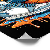 Respect The Drip Sneaker Swag Sketll Street Style  Poster (Hoek)