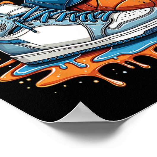 Respect The Drip Sneaker Swag Sketll Street Style  Poster (Hoek)