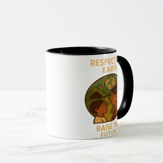 Respect the Earth, Raise the Future Mok (Voorkant rechts)