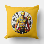 Respect the Hustle Construction Worker Design – La Kussen (Voorkant)