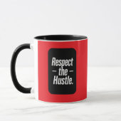 Respect the Hustle Typography Shirt – Motivational Mok (Links)
