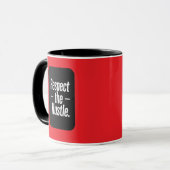 Respect the Hustle Typography Shirt – Motivational Mok (Voorkant links)