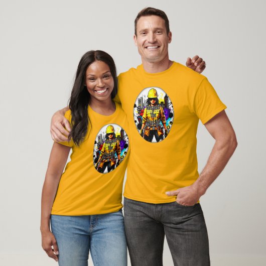 Respect the Hustle Worker Illustration – Industria T-shirt (Unisex)