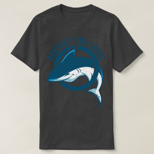 Respect The Local I Fishes Shark Save the Animals  T-shirt (Design voorkant)