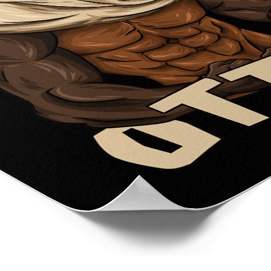 Respect The Otter - Muscular Fitness Bodybuilder A Poster (Hoek)