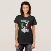 Respect The Pallino For Italian Bocce Ball Player T-shirt (Voorkant volledig)