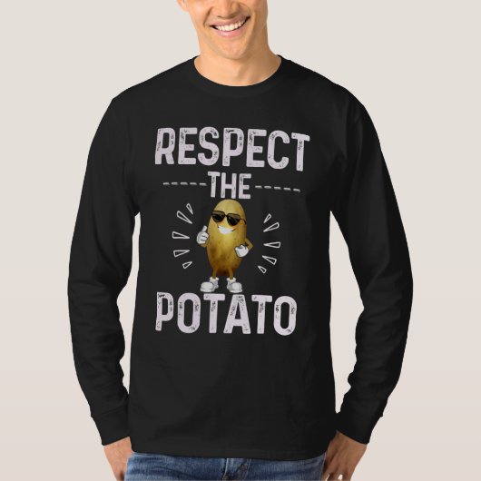 Respect The Potato Best Root Vegetable Potato Vega T-shirt (Voorkant)