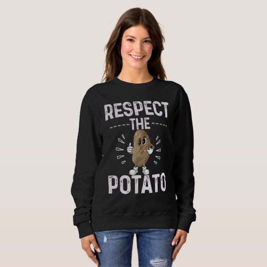 Respect The Potato Best Root Vegetable Potatoes Trui (Voorkant volledig)