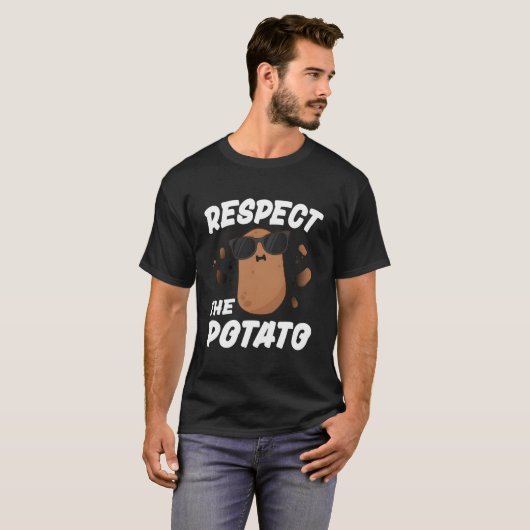 Respect The Potato For Vegetable T-shirt (Voorkant volledig)