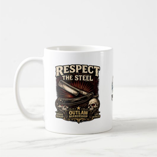 Respect the Steel Straight Mug Koffiemok (Links)