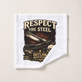 Respect the Steel Straight Washcloth Washandje