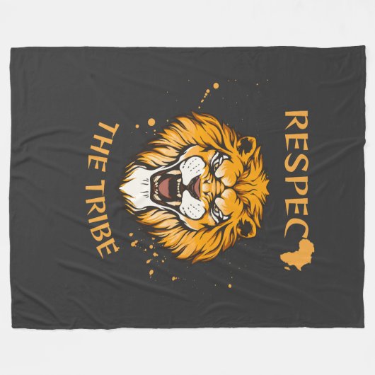 Respect the Tribe | Fleece Blanket (Voorkant (Horizontaal))