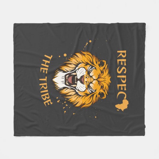 Respect The Tribe | Fleece Blanket (Voorkant (Horizontaal))