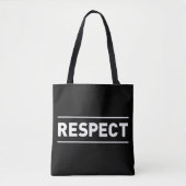 respect tote bag (Voorkant)