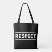 respect tote bag (Achterkant)