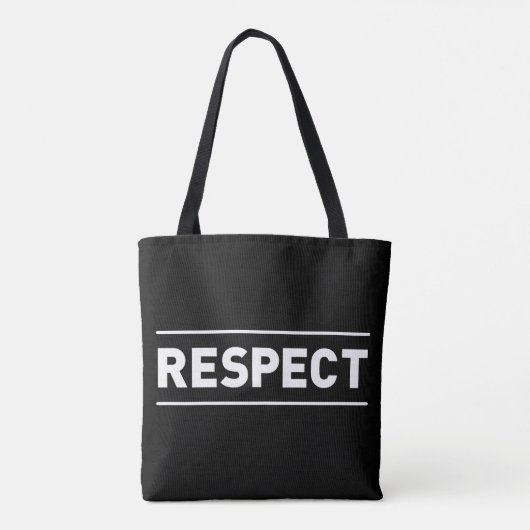 respect tote bag (Achterkant)