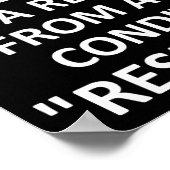 Respect voor anderen Funny Poster (Hoek)