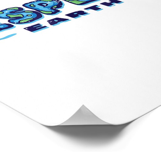 Respect voor de aarde, milieubewustzijn, milieu-pr poster (Hoek)