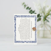 Respect voor de Blesses Sacrament Bescheidenheid k Briefkaart (Staand voorkant)