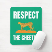 Respect voor de Cheetah Muismat (Met muis)