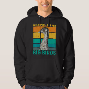 respect voor de grote vogelgriep voor een emu - vo hoodie