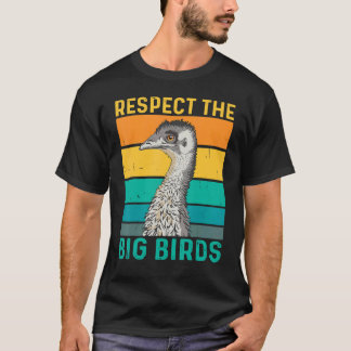 respect voor de grote vogelgriep voor een emu - vo t-shirt