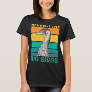 respect voor de grote vogelgriep voor een emu - vo t-shirt
