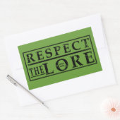 RESPECT VOOR DE MEER RECHTHOEKIGE STICKER (Envelop)