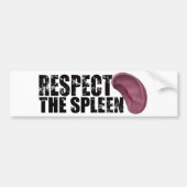 RESPECT VOOR de milt. Bumpersticker (Voorkant)