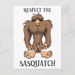RESPECT VOOR DE SASQUATCH BRIEFKAART