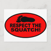 RESPECT VOOR DE SQUATCH!  Kijk als een PRO in Bobo Briefkaart (Voorkant)