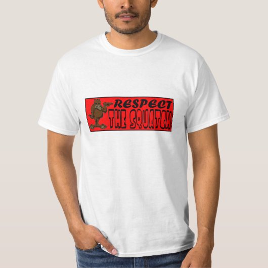 RESPECT VOOR DE SQUATCH!  Kijk als een PRO in Bobo T-shirt (Voorkant)