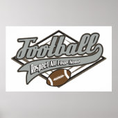 Respect voor football poster (Voorkant)