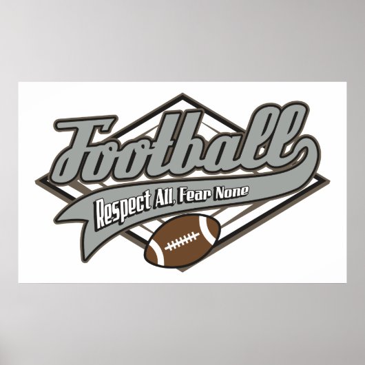 Respect voor football poster (Voorkant)