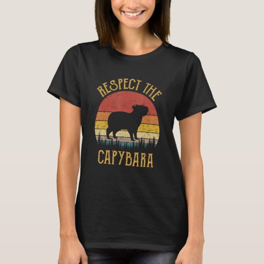 Respect voor het dier Capybara Rodent T-shirt (Voorkant)