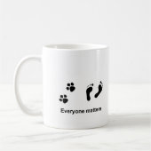 Respect voor het leven - Iedereen is belangrijk Koffiemok (Links)